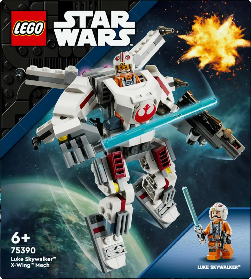Set LEGO Luke Skywalker X Wing Mech, lodër ndërtuese, për Star Wars - 13