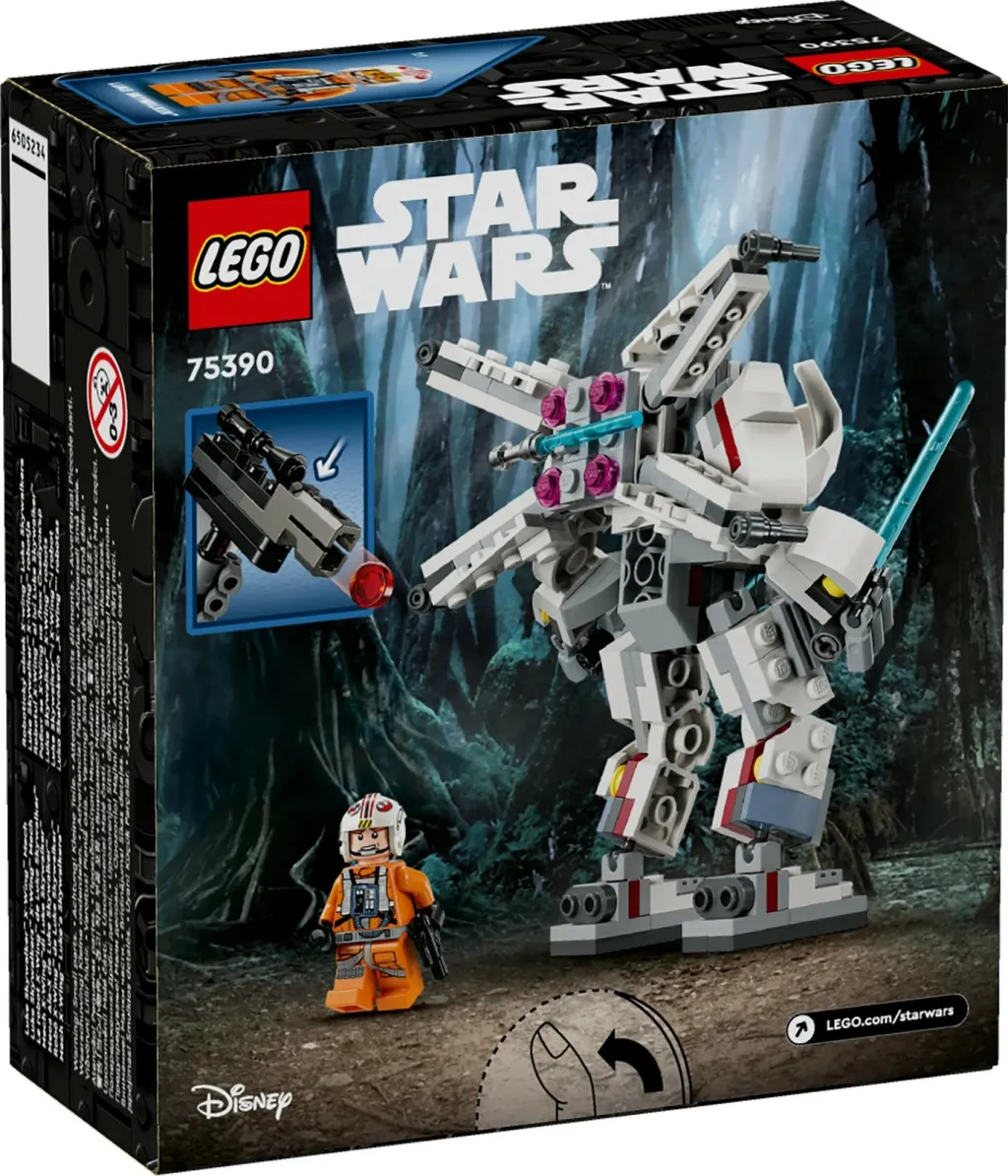 Set LEGO Luke Skywalker X Wing Mech, lodër ndërtuese, për Star Wars - 14