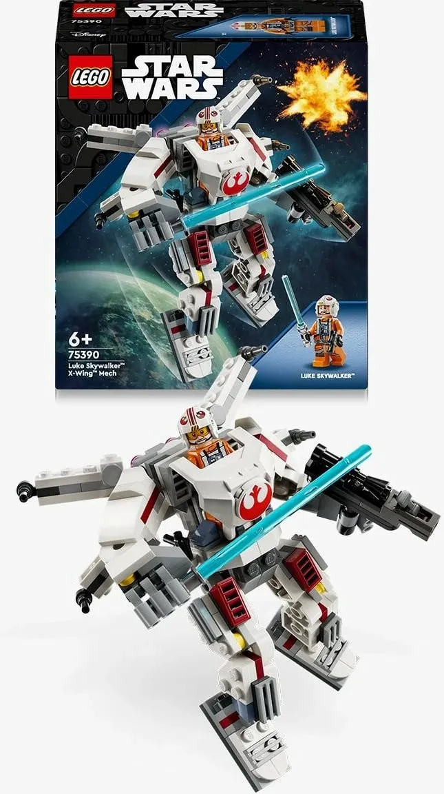 Set LEGO Luke Skywalker X Wing Mech, lodër ndërtuese, për Star Wars - 4