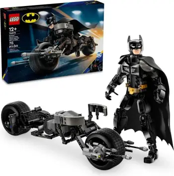Set LEGO Batman 76273, Figurë ndërtimi Batman dhe Bat-Pod Bike