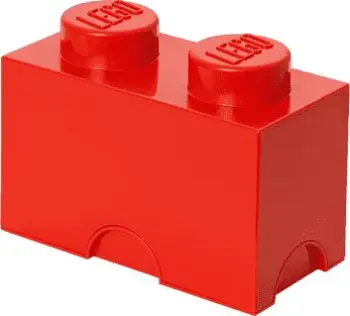 Kuti organizative për blloqe Lego Copenhagen, 25 x 12.5 x 18 cm, e kuqe