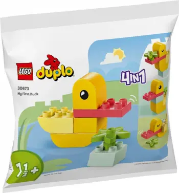 Lodër ndërtimi LEGO Duplo My First Duck 30673, set për fëmijë, shumëngjyrëshe
