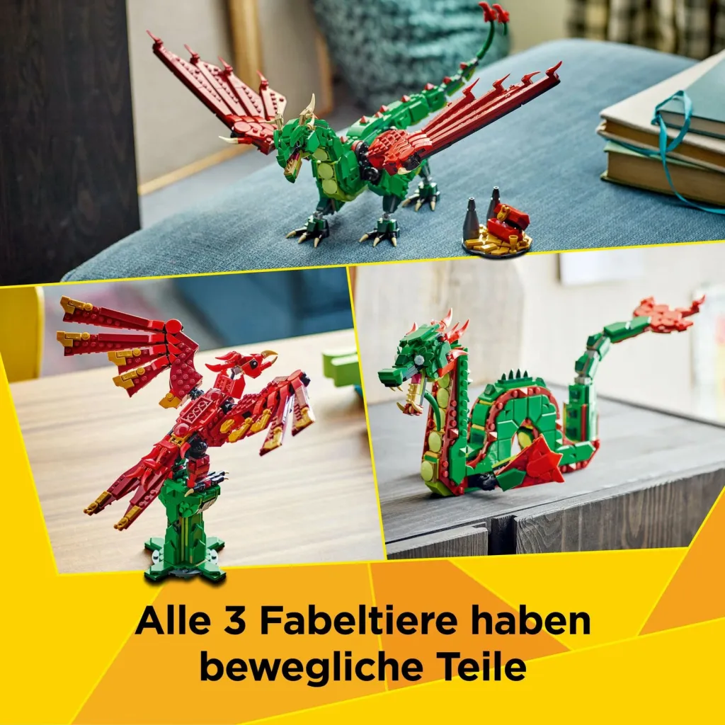 Set ndërtimi LEGO Creator Green Dragon 31161, shumëngjyrësh - 11