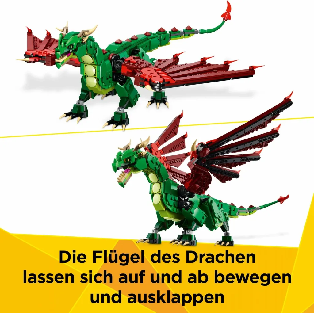 Set ndërtimi LEGO Creator Green Dragon 31161, shumëngjyrësh - 12