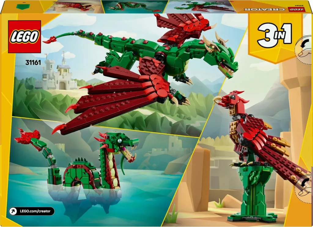 Set ndërtimi LEGO Creator Green Dragon 31161, shumëngjyrësh - 13