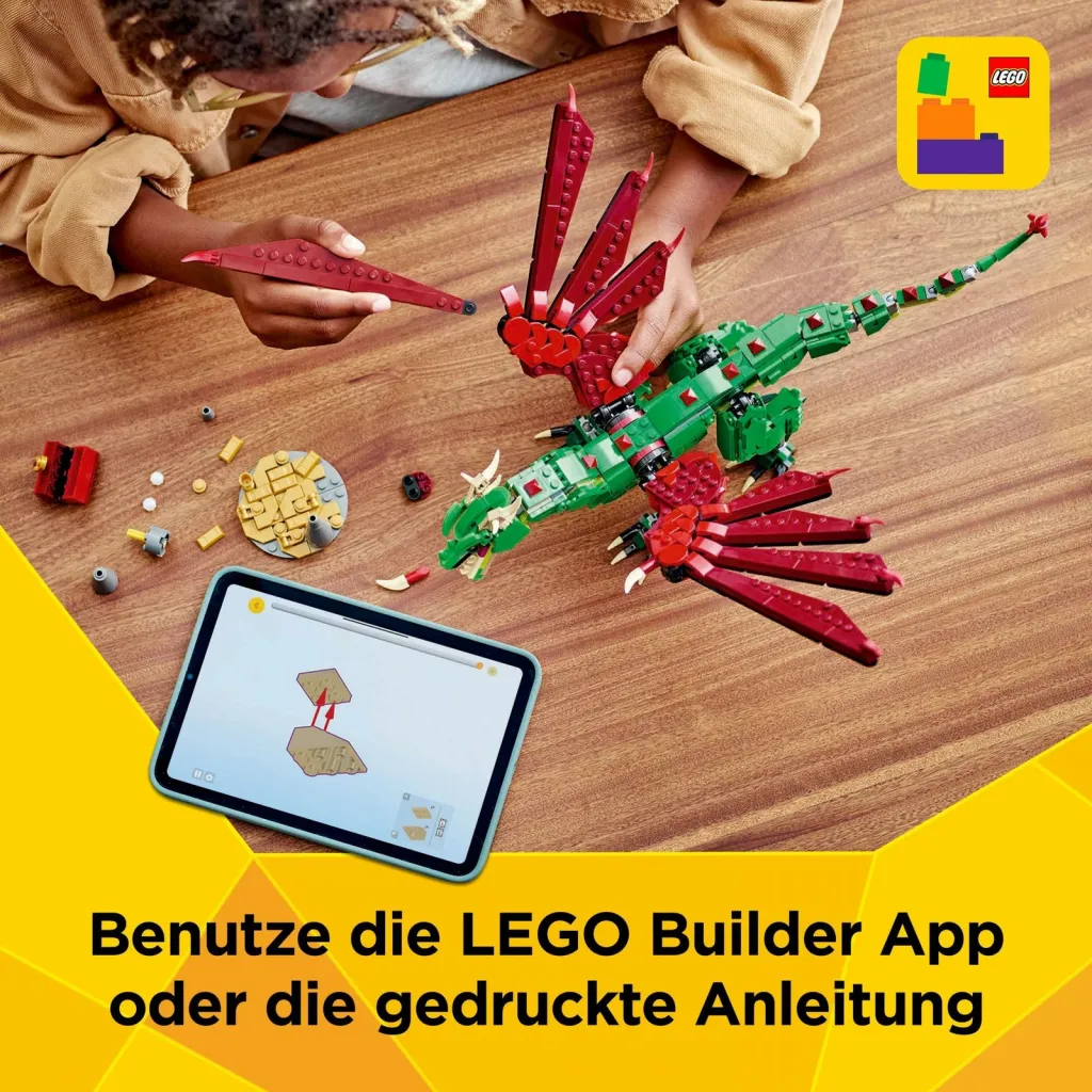 Set ndërtimi LEGO Creator Green Dragon 31161, shumëngjyrësh - 14