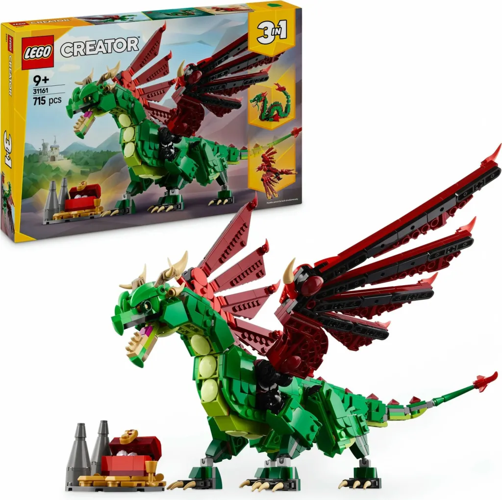 Set ndërtimi LEGO Creator Green Dragon 31161, shumëngjyrësh - 19