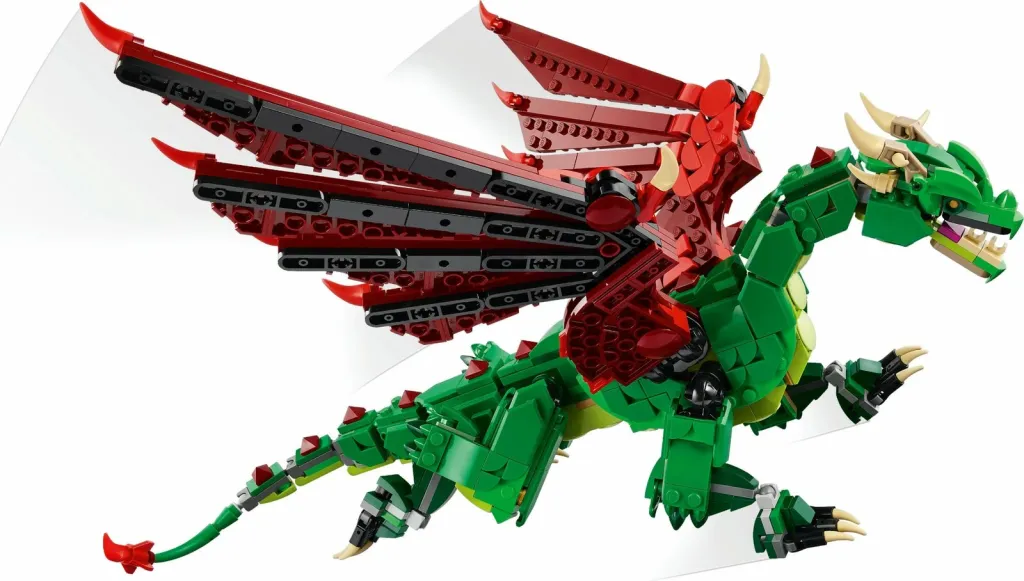 Set ndërtimi LEGO Creator Green Dragon 31161, shumëngjyrësh - 5
