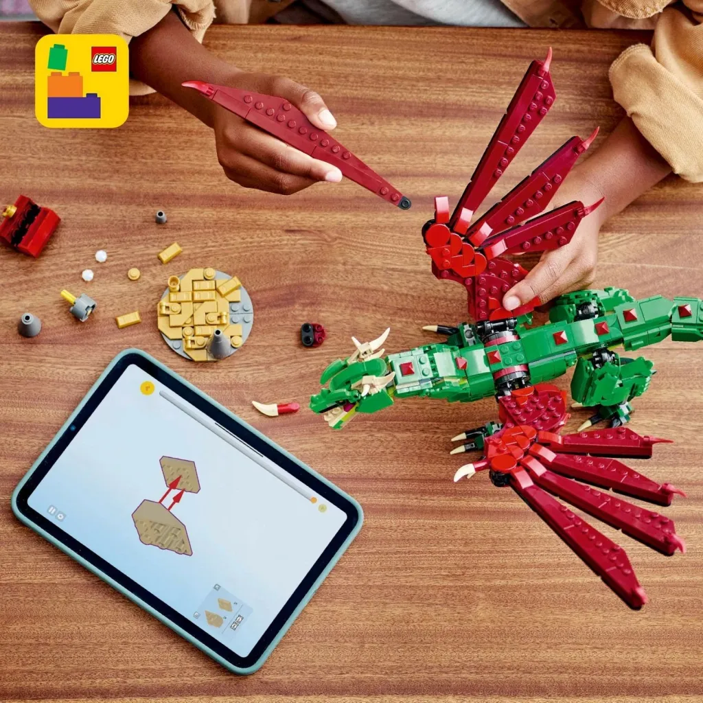 Set ndërtimi LEGO Creator Green Dragon 31161, shumëngjyrësh - 6