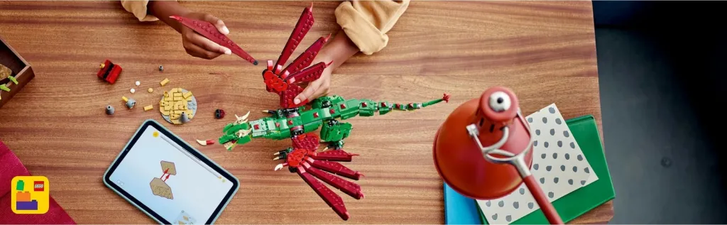 Set ndërtimi LEGO Creator Green Dragon 31161, shumëngjyrësh - 7