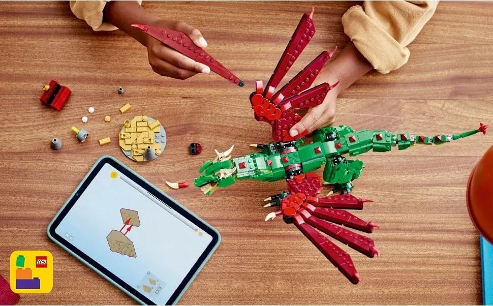 Set ndërtimi LEGO Creator Green Dragon 31161, shumëngjyrësh - 8