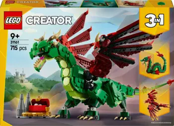 Set ndërtimi LEGO Creator Green Dragon 31161, shumëngjyrësh