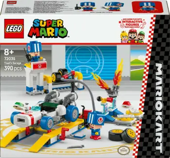 Set ndërtimi LEGO Mario Kart Toad's Garage, 390 pjesë, plastikë, shumëngjyrësh