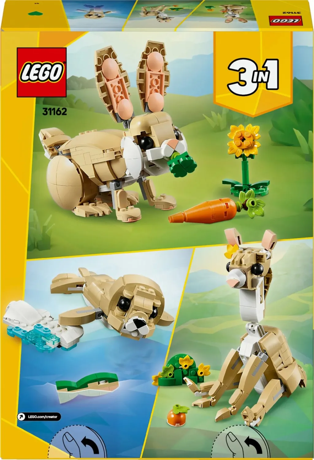 Set ndërtimi LEGO Creator Häschen 31162, shumëngjyrësh - 12