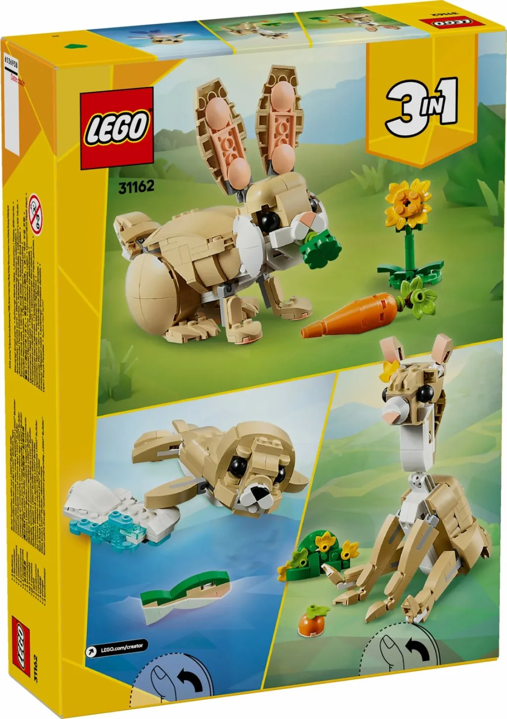 Set ndërtimi LEGO Creator Häschen 31162, shumëngjyrësh - 19