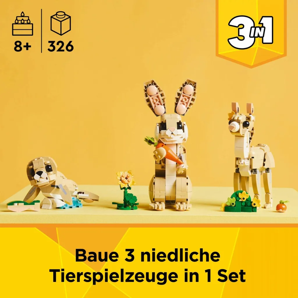 Set ndërtimi LEGO Creator Häschen 31162, shumëngjyrësh - 10
