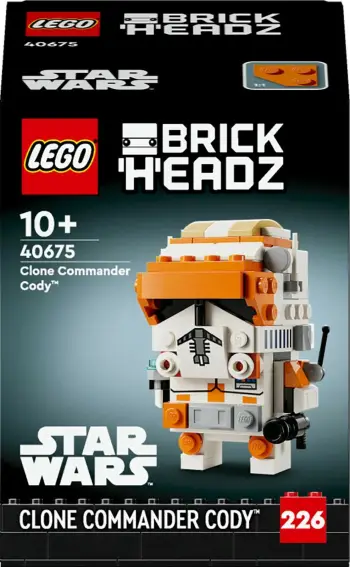 Set ndërtimi LEGO BrickHeadz 40675, Clone Commander Cody, 147 pjesë, shumëngjyrësh