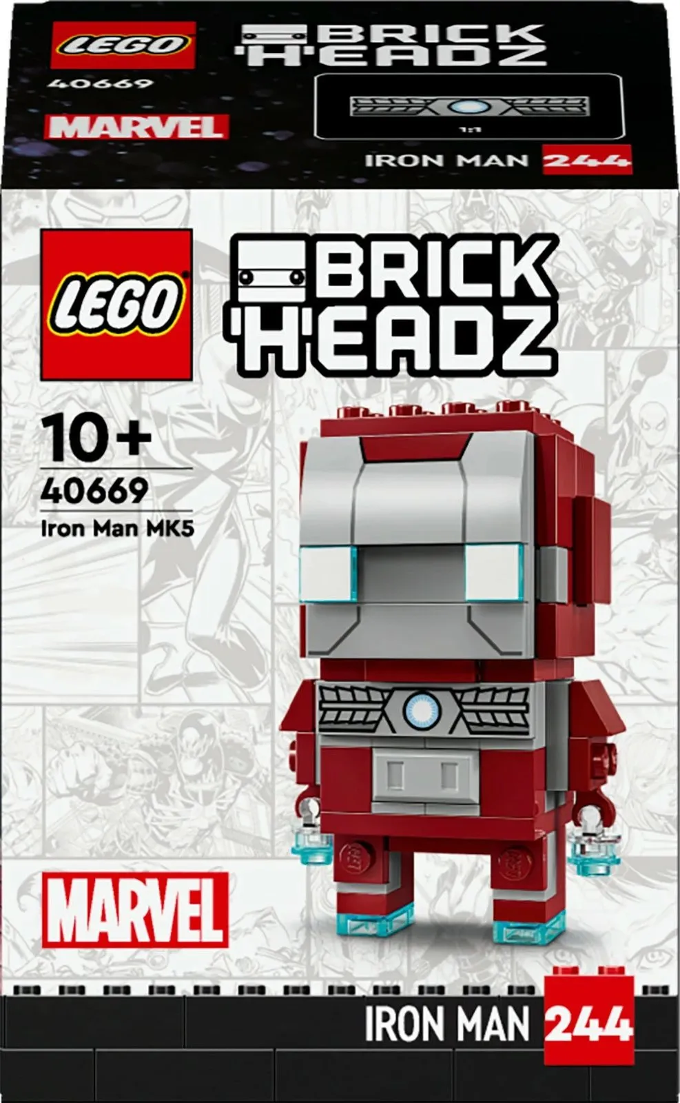 Set ndërtimi LEGO BrickHeadz Iron Man MK5, 101 pjesë, shumëngjyrësh - 1