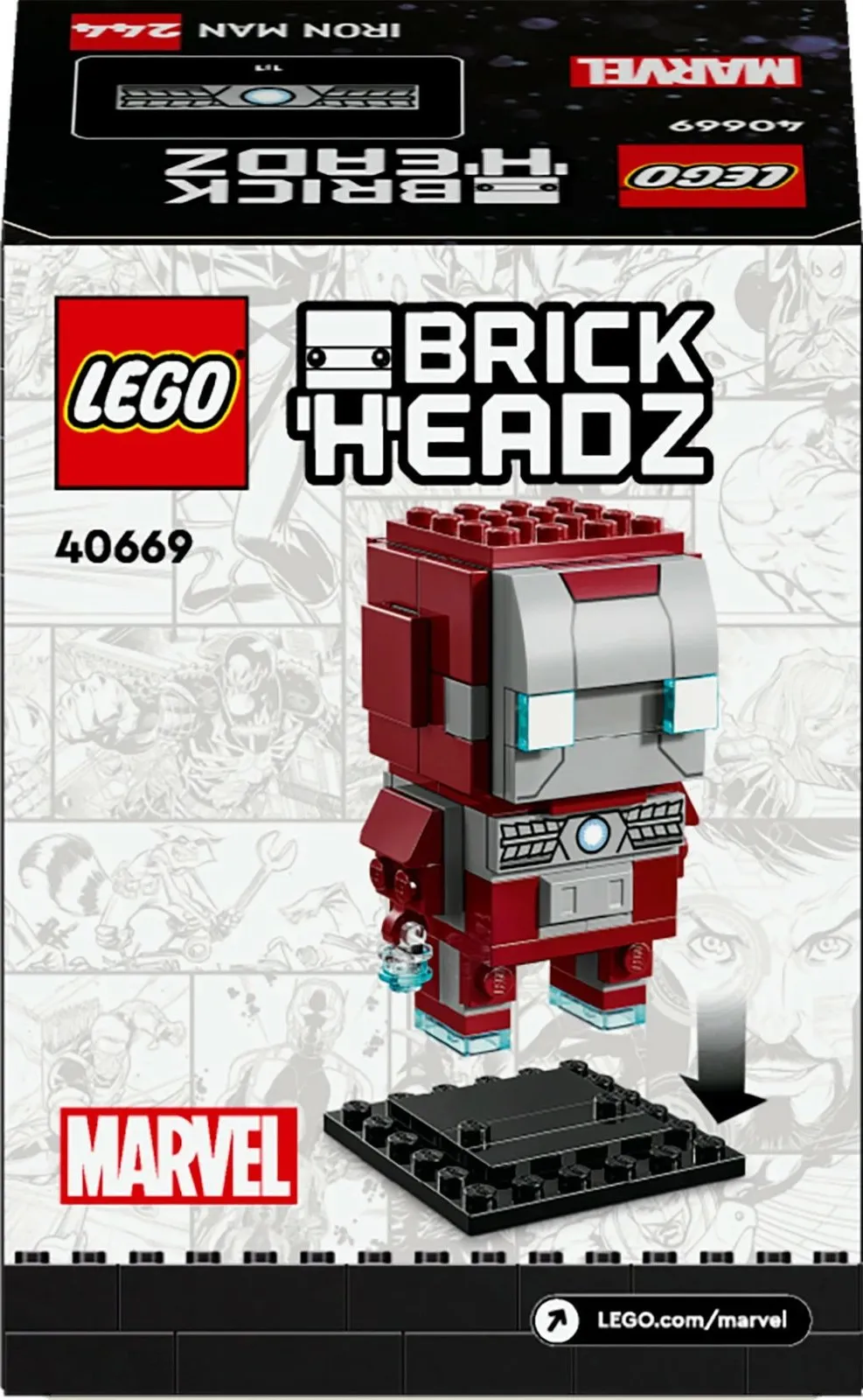 Set ndërtimi LEGO BrickHeadz Iron Man MK5, 101 pjesë, shumëngjyrësh - 3