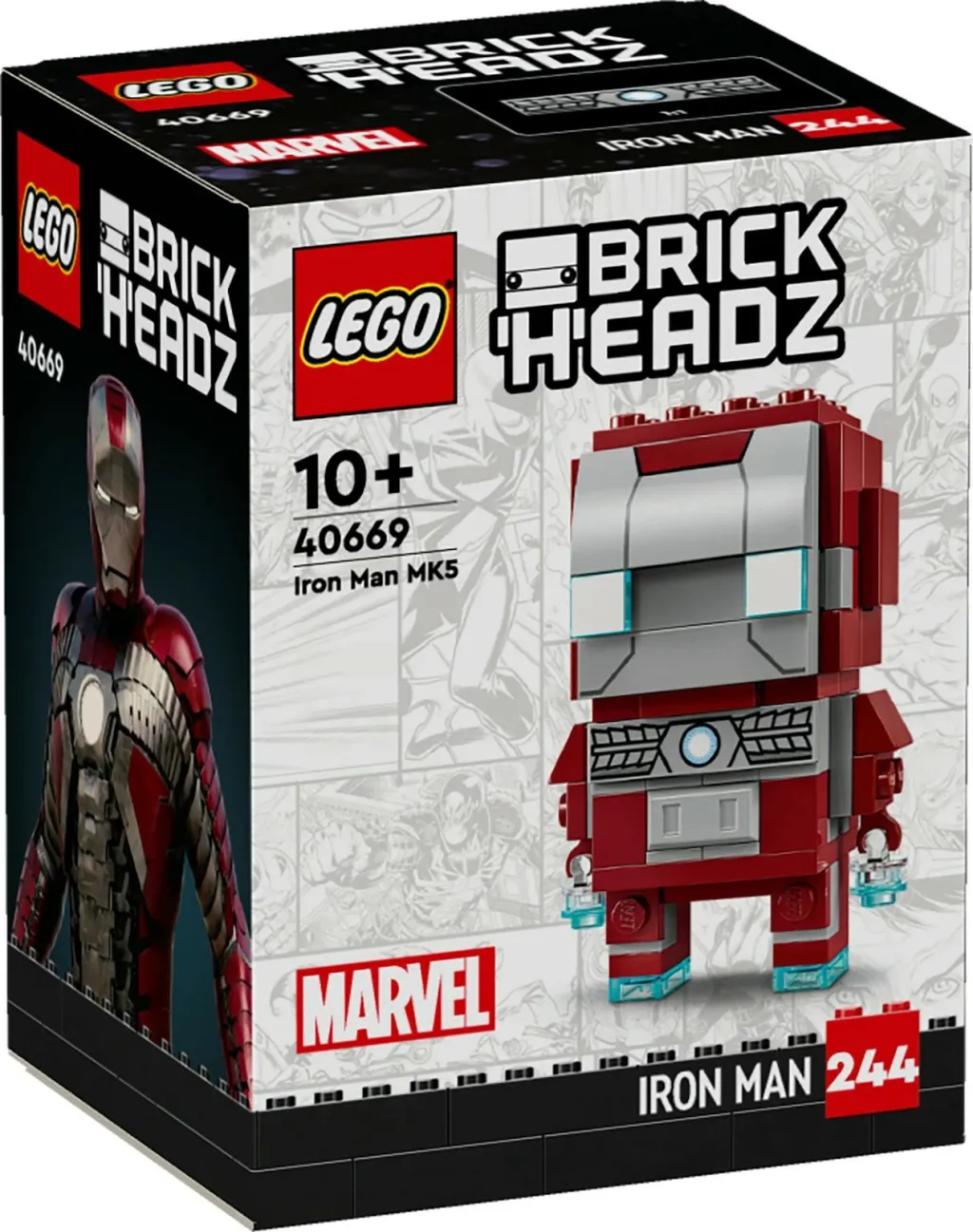 Set ndërtimi LEGO BrickHeadz Iron Man MK5, 101 pjesë, shumëngjyrësh - 4