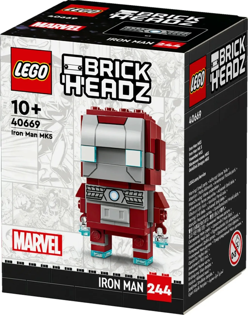 Set ndërtimi LEGO BrickHeadz Iron Man MK5, 101 pjesë, shumëngjyrësh - 5