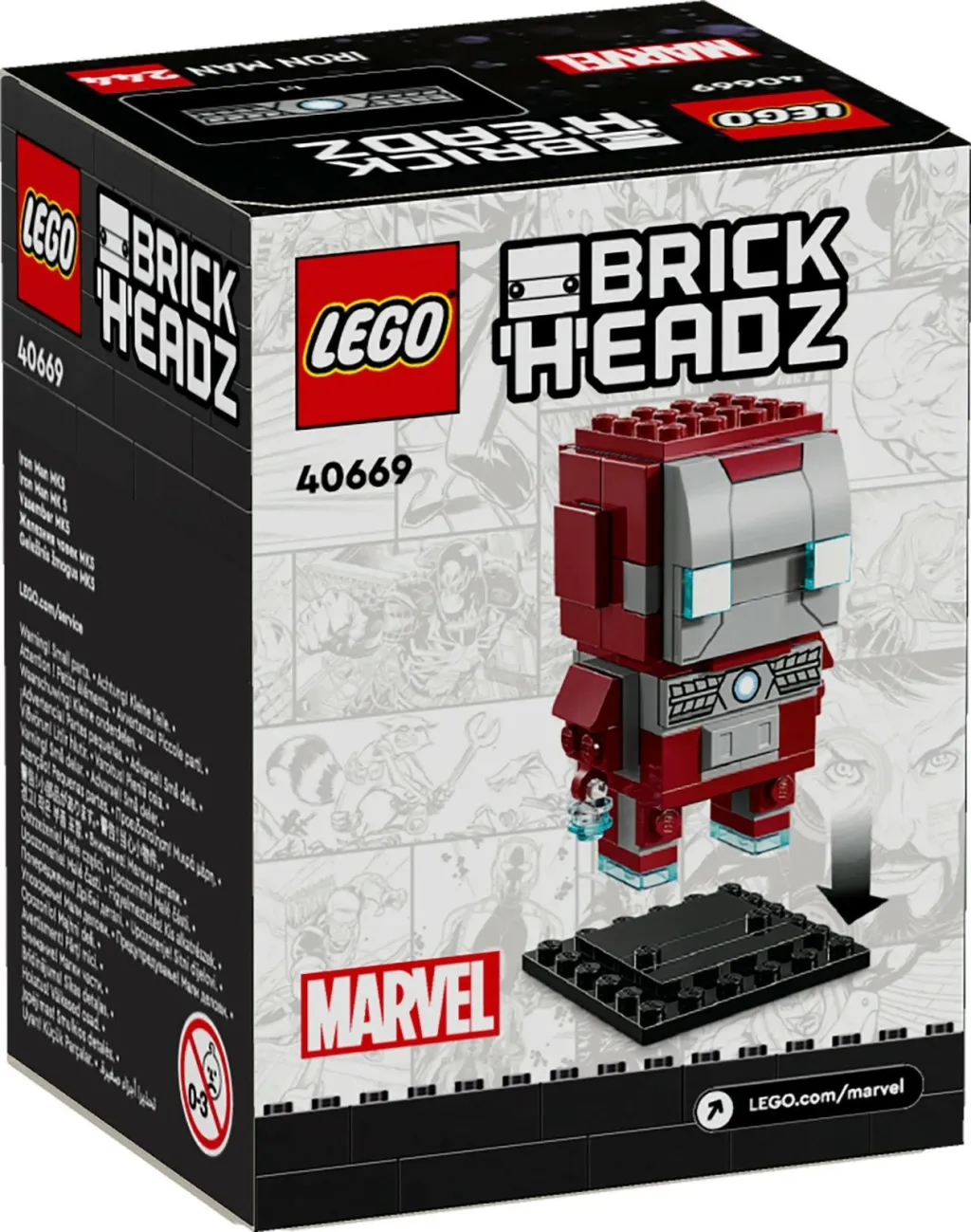 Set ndërtimi LEGO BrickHeadz Iron Man MK5, 101 pjesë, shumëngjyrësh - 7