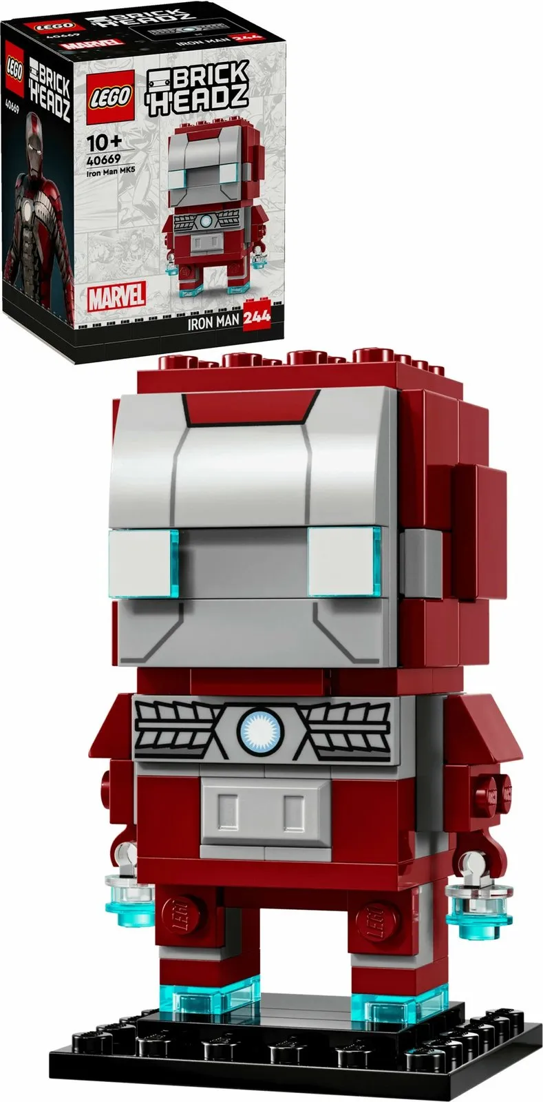Set ndërtimi LEGO BrickHeadz Iron Man MK5, 101 pjesë, shumëngjyrësh - 9