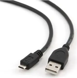 Kabllo Gembird Micro-USB, 0.3m, e zezë - 1