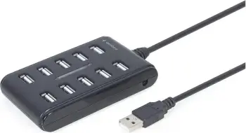USB Hub Gembird, 10 porte USB 2.0, i zi