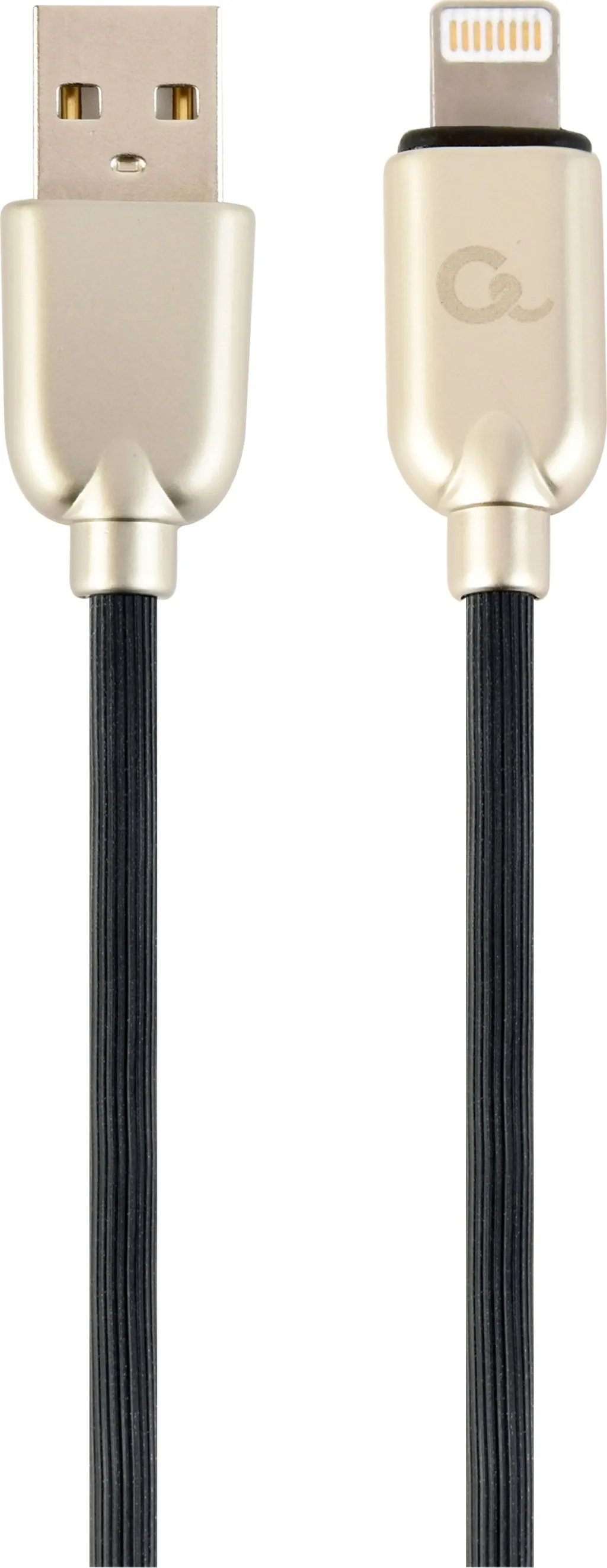 Kabllo Gembird USB-A - Lightning, 2m, e zezë, CC-USB2R-AMLM-2M - 1