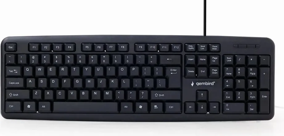Tastierë standarde, USB, 104 taste, e zezë - 1
