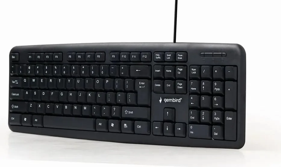 Tastierë standarde, USB, 104 taste, e zezë - 2