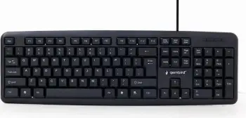 Tastierë standarde, USB, 104 taste, e zezë