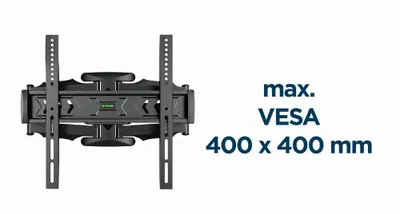 Mbajtëse muri për TV Gembird WM-58ST-01, 32"-58", e zezë - 12