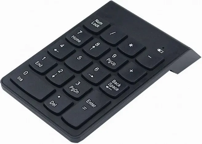 Tastierë Numerike Gembird KPD-W-02 Wireless, e zezë - 8