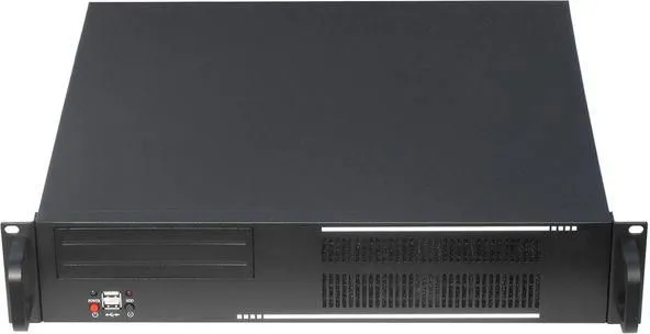 Kasë Rack-Mount Gembird, 19CC-2U-01, 19", (2U), e zezë - 1