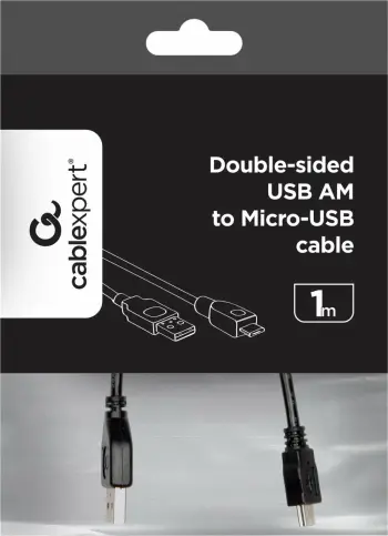 Kabllo Gembird USB-A, 1m, e zezë