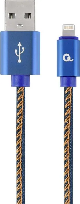 Kabllo Gembird USB A - Lightning (CC-USB2J-AMLM-1M-BL), 1m, e kaltër - 1