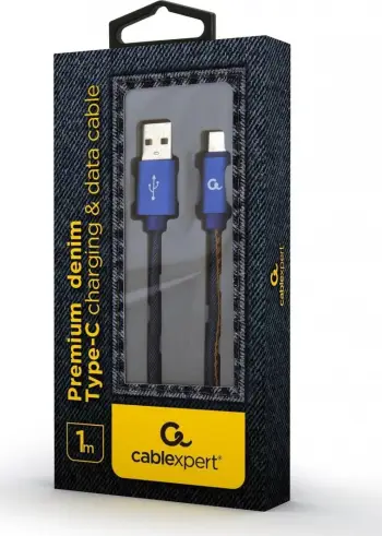 Kabllo Gembird USB-A në USB-C, 1m, e zezë