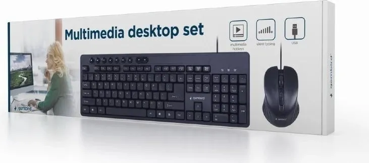 Set tastierë + maus Gembird KBS-UM-04, i zi - 2