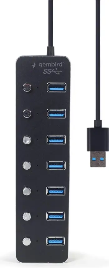USB Hub Unitek UHB-U3P7P-01, 7 porta, USB 3.1 Gen 1, i zi