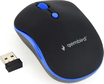Maus optik me wireless GembirdMUSW-4B-03-B, i zi dhe i kaltër