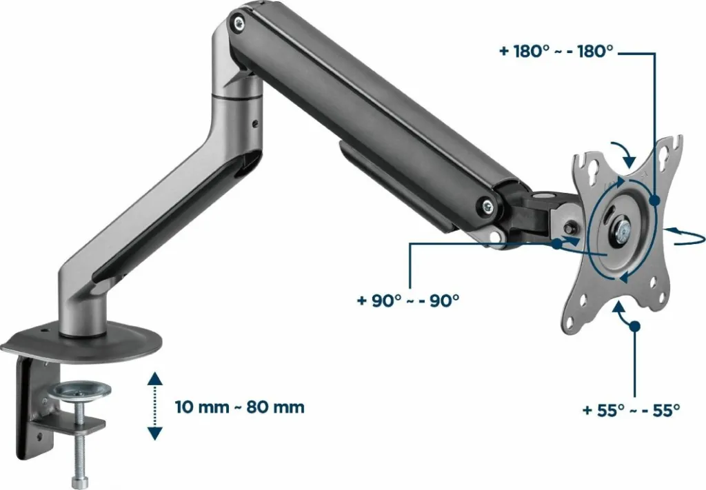 Mbajtëse për monitor Gembird MA-DA1-05, 32" - 7