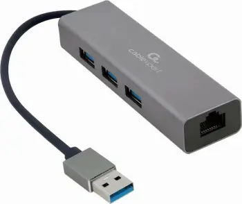Adapter Gembird A-AMU3-LAN-01, USB 3.0, gri