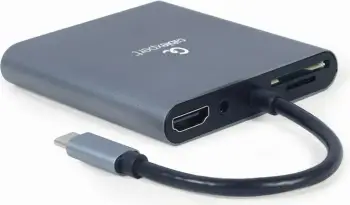 Përshtatës 6në1 Gembird CABLEXPERT USB 3.1 Gen1, HDMI 4K@30Hz, VGA, USB-C PD, jack, SD