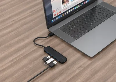 USB Hub Gembird UHB-U3P4P-02, 4 porta, USB 3.2, i zi - 3