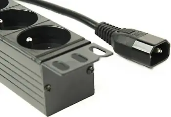 Kabllo vazhduese Gembird (EG-PDU-014-FC14), C14, 3m, 8 priza, e zezë