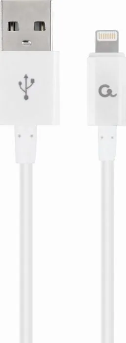 Kabllo Gembird USB-A në Lightning, 1 m, e bardhë - 1