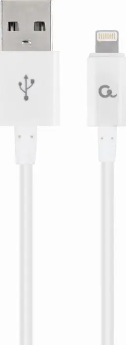 Kabllo Gembird USB-A në Lightning, 1 m, e bardhë