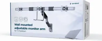 Mbajtëse monitori MA-WA3-01, 17-27", 6kg, VESA 100x100, 3 Ekrane, e hirtë